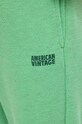 American Vintage pantaloni de trening verde DOV05AE24