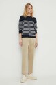 Kalhoty Marc O'Polo high béžová 402023110303