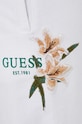 Guess spodnie dresowe bawełniane ZOEY biały V4GB04.KC6V1