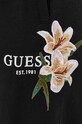 Guess spodnie dresowe bawełniane ZOEY czarny V4GB04.KC6V1