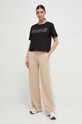 Guess pantaloni de trening V4GB02.KBFB2 maro SS25
