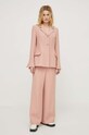 Lovechild pantaloni de lână 24.2.524.2017 roz SS24