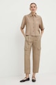 Marella nadrág vászonkeverékből 2413131045200 bézs SS24