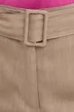 beżowy Marella spodnie lniane