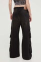 Îmbrăcăminte Diesel jeans D-SIRE-CARGO-D A13317.0KIAG negru
