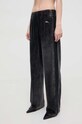 Diesel pantaloni de trening din velur A12509.0AKAJ negru SS24