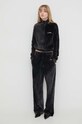 Diesel pantaloni de trening din velur negru A12509.0AKAJ