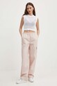 Бавовняні штани Calvin Klein Jeans J20J223116 рожевий SS24