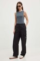 Calvin Klein Jeans spodnie bawełniane J20J223116 czarny SS24