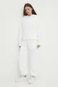 Παντελόνι φόρμας Calvin Klein Jeans λευκό
