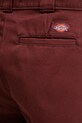 Dickies pantaloni WIDE LEG WORK PANT W burgundia DK0A4YSE