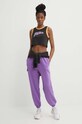 Puma pantaloni de trening din bumbac BETTER CLASSIC 624233 violet SS24
