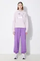 Puma pantaloni de trening din bumbac BETTER CLASSIC violet