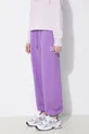 фиолетовой Хлопковые спортивные штаны Puma BETTER CLASSIC