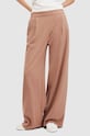 AllSaints spodnie ALEIDA WT519Z brązowy SS24