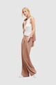 AllSaints spodnie ALEIDA brązowy WT519Z