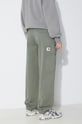 Odzież Carhartt WIP spodnie bawełniane Collins Pant I029789.1YFGD zielony