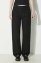 Bavlněné kalhoty Carhartt WIP Pierce Pant Straight černá I032966.8902