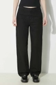 nero Carhartt WIP pantaloni in cotone Pierce Pant Straight