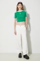 Βαμβακερό παντελόνι Carhartt WIP Pierce Pant Straight I032966.D602 μπεζ AW24