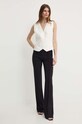 Elisabetta Franchi pantaloni PA03442E2 negru SS24