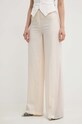 Elisabetta Franchi pantaloni de lana panza bej PA03742E2