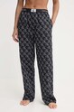 Calvin Klein Underwear spodnie piżamowe bawełniane wzorzyste czarny 000QS6973E