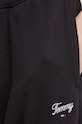 Бавовняні спортивні штани Tommy Jeans чорний DW0DW17771