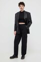 Παντελόνι Tommy Jeans DW0DW17769 μαύρο SS24