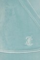 Juicy Couture pantaloni de trening din velur verde JCAP180.608