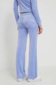 Îmbrăcăminte Juicy Couture pantaloni de trening din velur JCAP180.609 albastru