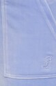 Juicy Couture pantaloni de trening din velur albastru JCAP180.609