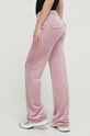 Îmbrăcăminte Juicy Couture pantaloni de trening din velur JCAP180.243 roz