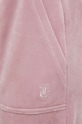 Juicy Couture spodnie dresowe welurowe JCAP180.243 różowy
