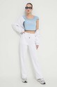 Juicy Couture pantaloni de trening JCWBJ23325.117 alb SS24