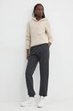 Herschel pantaloni de trening din bumbac 50342.00001 gri AW24