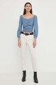 Levi's pantaloni A4673 roz SS24