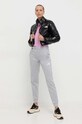 The North Face pantaloni de trening NF0A7ZABGAV1 gri SS24