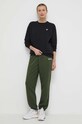 New Balance pantaloni de trening WP33513KOU verde SS24