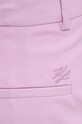 Karl Lagerfeld nadrág gyapjú keverékből rózsaszín 241W1010