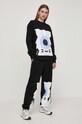 Παντελόνι φόρμας Karl Lagerfeld 241W1060 μαύρο SS24