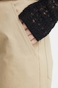 IRO pantaloni de bumbac bej WM23VAROULA