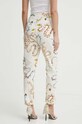 Never Fully Dressed pantaloni din amestec de in bej NFDTR298.Cream