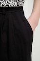 Брюки с примесью льна Desigual ARMAND чёрный 24SWPW10