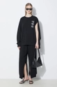 MM6 Maison Margiela pantaloni da jogging in cotone S52KA0489 nero SS24