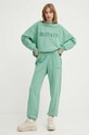 Rotate pantaloni de trening din bumbac 1124771176 verde SS24