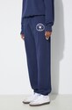 Sporty & Rich pantaloni da jogging in cotone Eden Crest Sweatpants blu navy SW1072NA