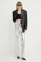 Rotate pantaloni 1123342294 argintiu SS24