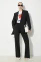 JW Anderson pantaloni in lana Front Pocket Straight Trousers nero