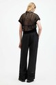 AllSaints pantaloni din in JADE LINEN TROUSER negru W028TA